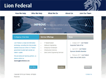 Tablet Screenshot of lionfederal.com